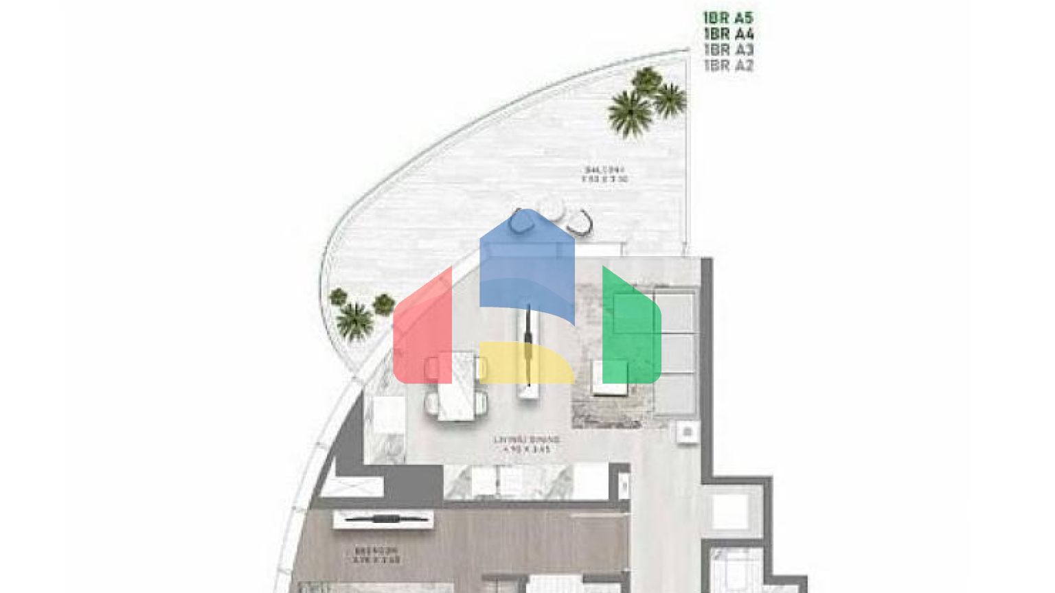 Квартира 2+1 в Дубай