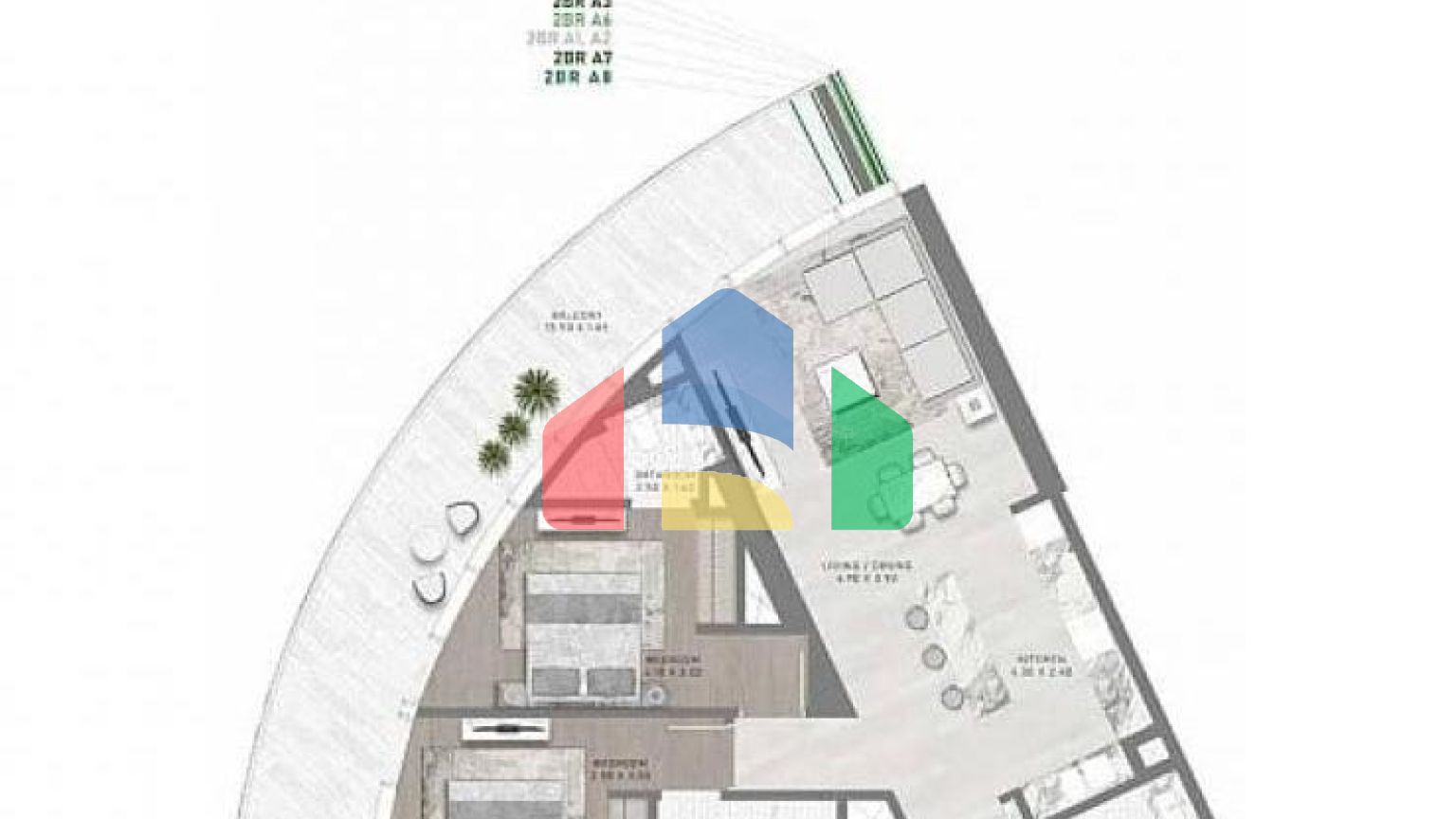 Квартира 2+1 в Дубай