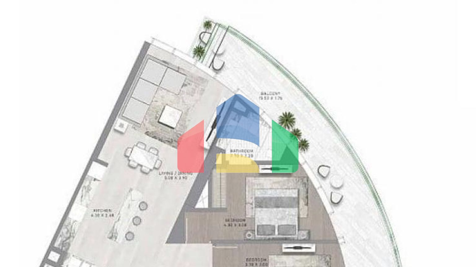 Квартира 2+1 в Дубай