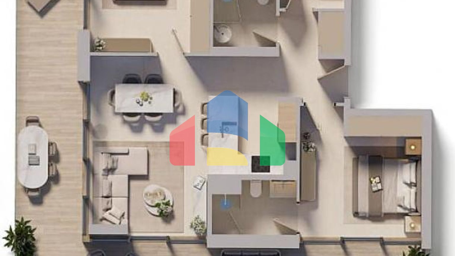 Квартира 3+1 в Дубай