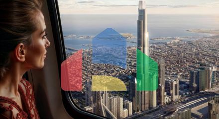 Квартира 3+1 с видом на море в Дубай