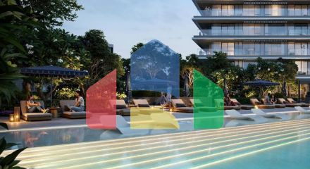 Квартира 3+1 с видом на море в Дубай