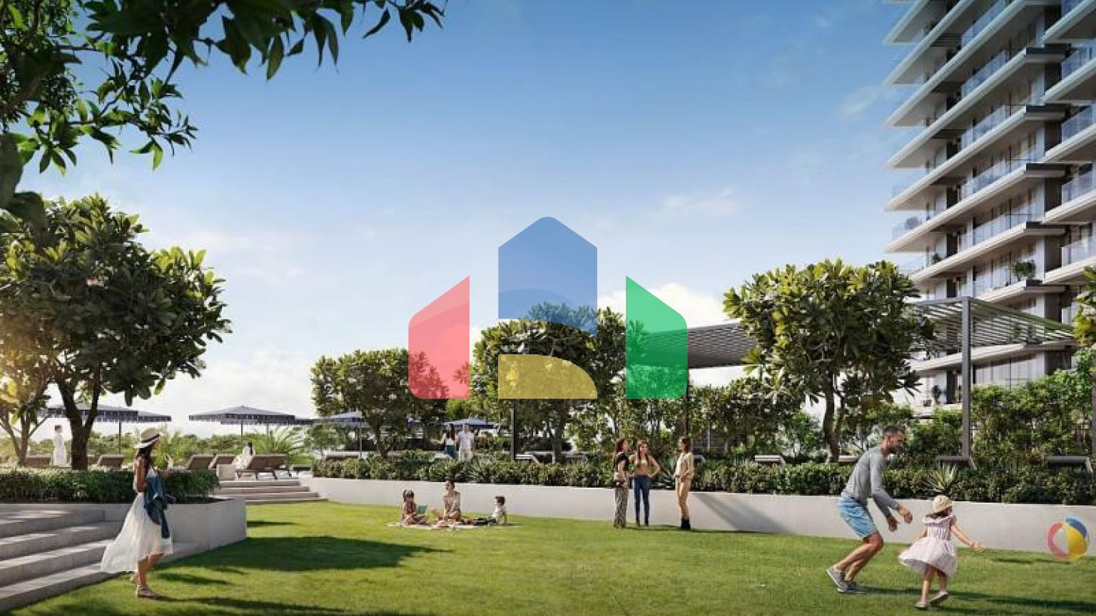 Квартира 3+1 с видом на море в Дубай