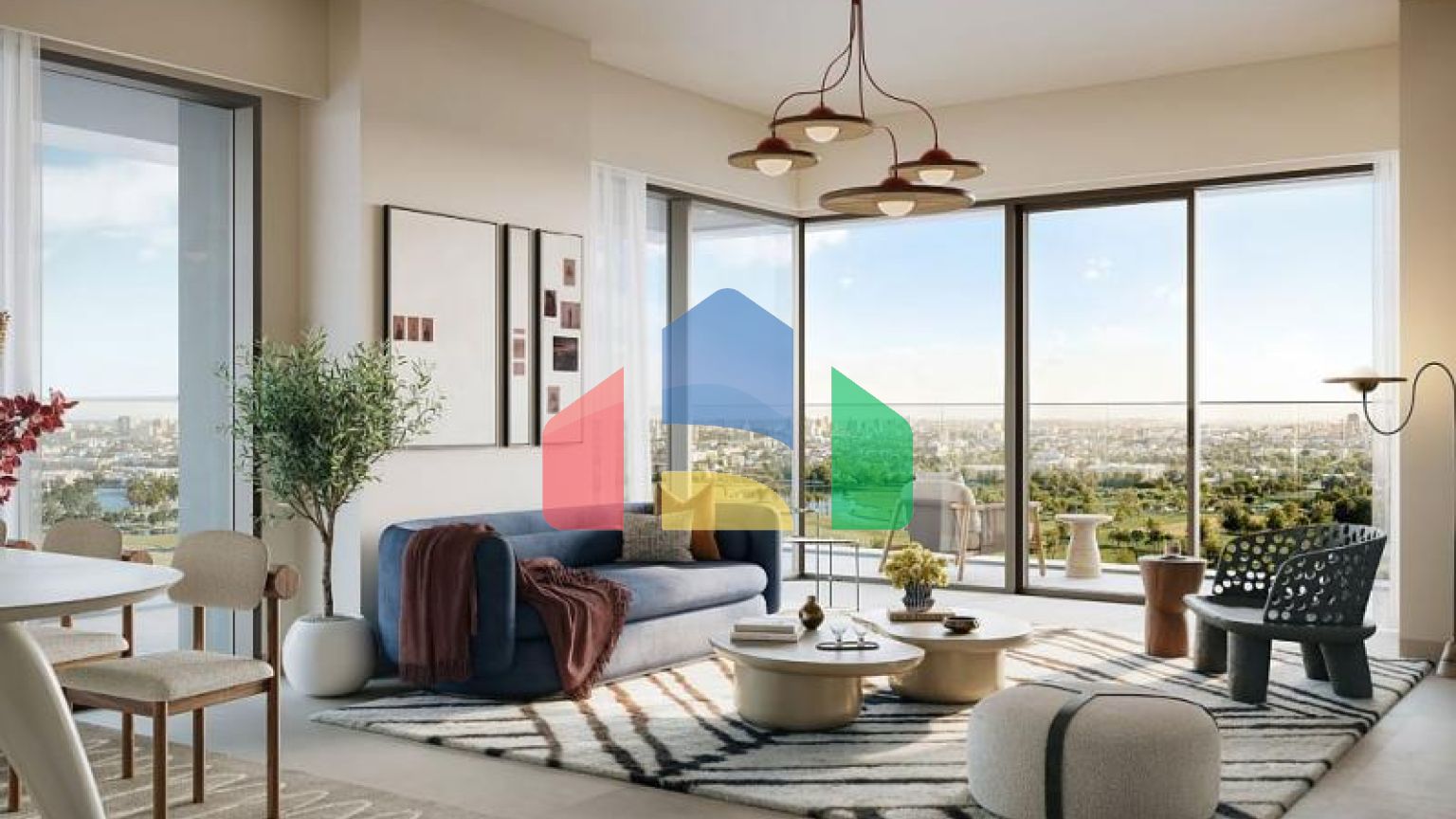 Квартира 3+1 с видом на море в Дубай