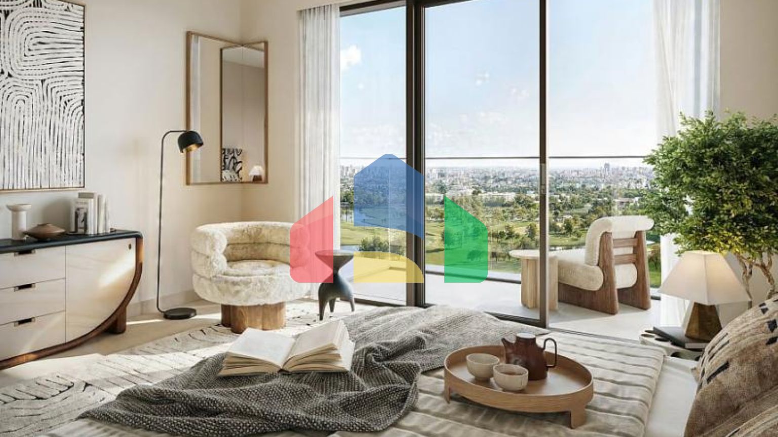 Квартира 3+1 с видом на море в Дубай