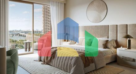 Квартира 3+1 с видом на море в Дубай