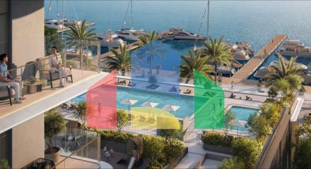 Квартира 2+1 с видом на море в Дубай