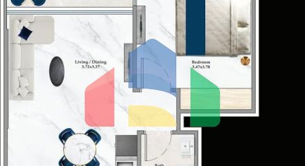 Квартира 1+1 в Дубай