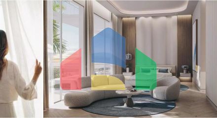 Квартира 3+1 с видом на море в Дубай