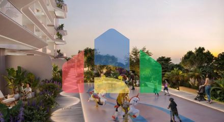 Квартира 2+1 с видом на море в Дубай