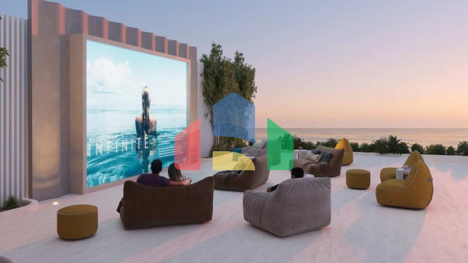 Квартира 2+1 с видом на море в Дубай