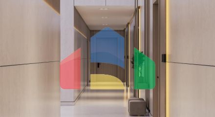 Квартира 2+1 с видом на море в Дубай