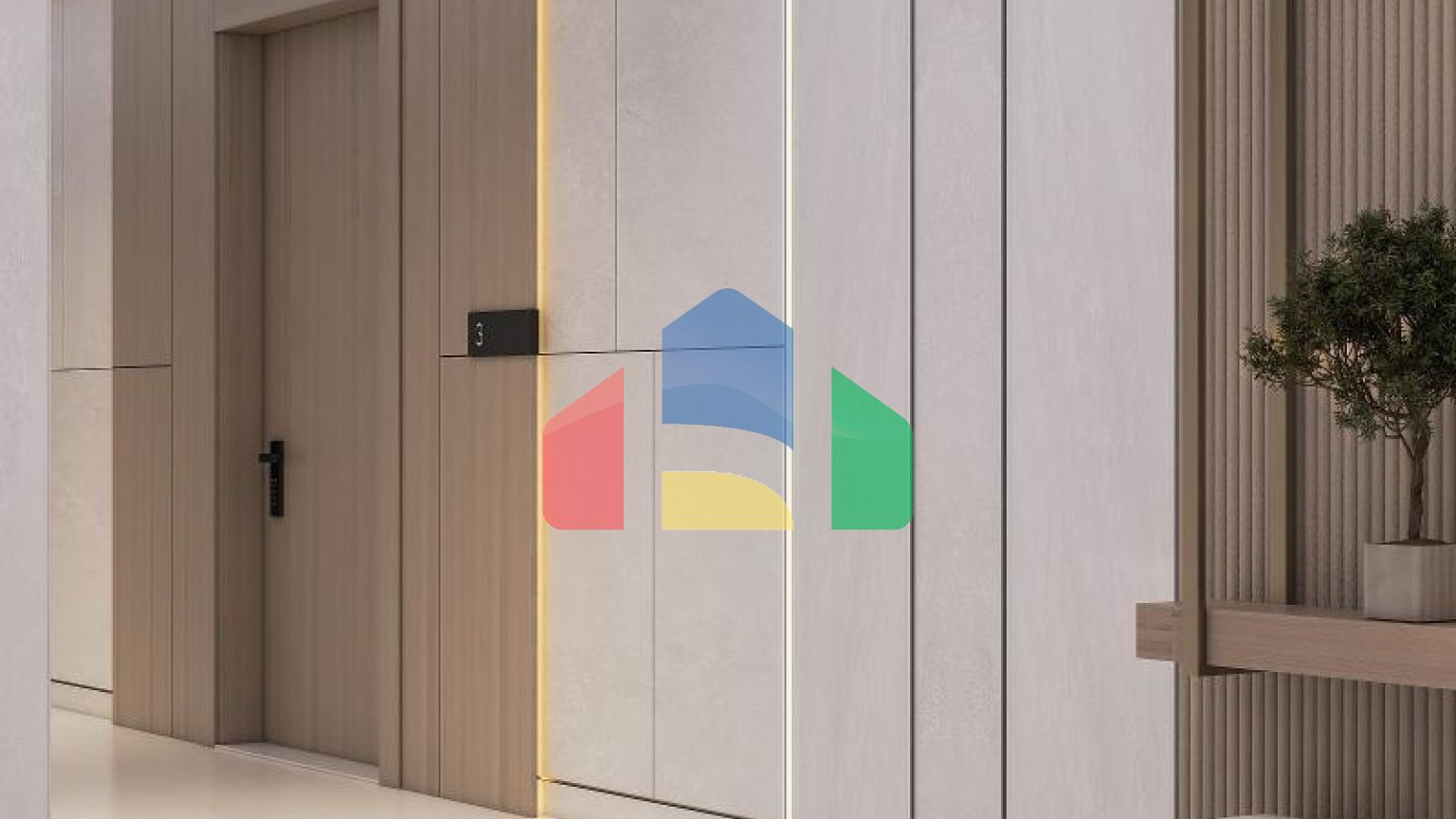 Квартира 2+1 с видом на море в Дубай