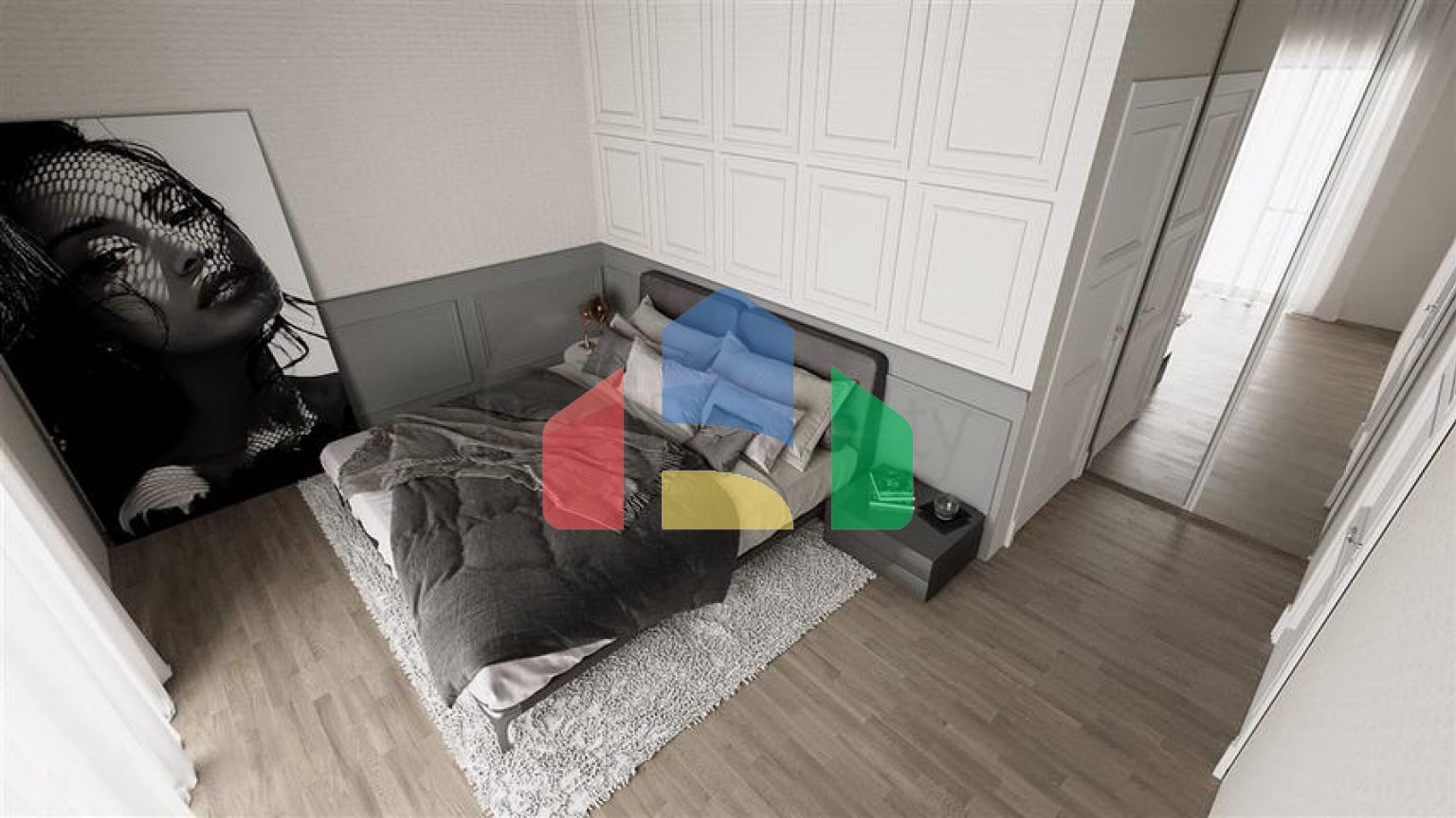 Квартира 2 + 1 в споруджуваному комплексі в районі Окурджалар