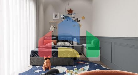 Квартира 2 + 1 в споруджуваному комплексі в районі Окурджалар