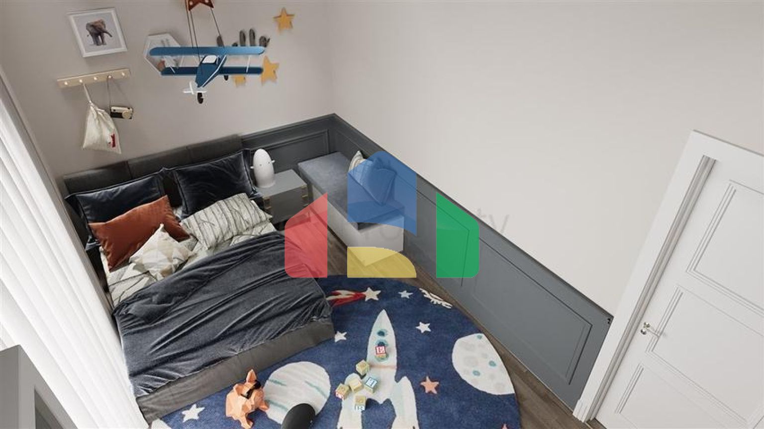 Квартира 2 + 1 в споруджуваному комплексі в районі Окурджалар