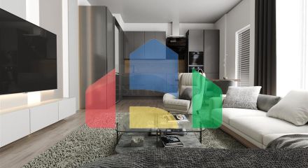 Квартира 2 + 1 в споруджуваному комплексі в районі Окурджалар