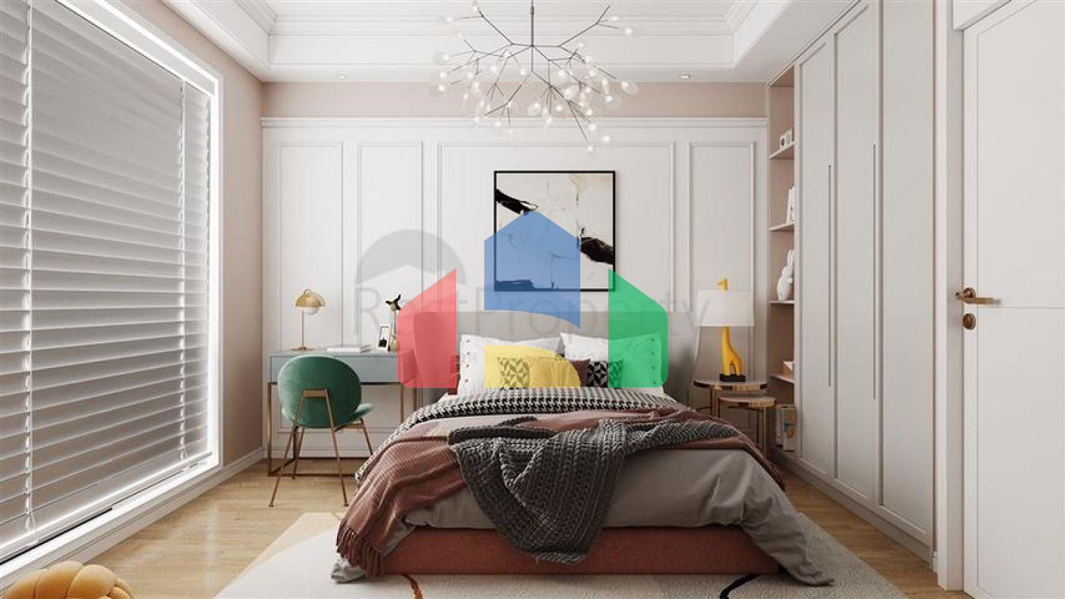 Квартира 2 + 1 в споруджуваному комплексі в районі Окурджалар