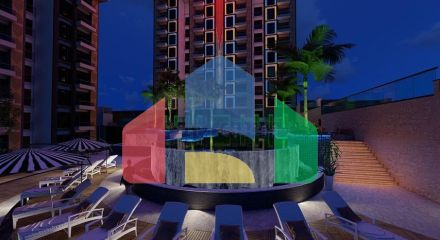 Квартира 2 + 1 в споруджуваному комплексі в районі Окурджалар