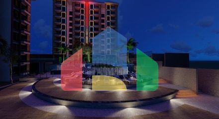 Квартира 2 + 1 в споруджуваному комплексі в районі Окурджалар