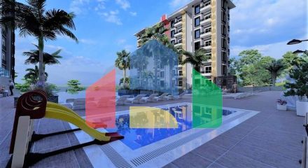 Квартира 2 + 1 в споруджуваному комплексі в районі Окурджалар