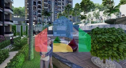 Квартира 2 + 1 в споруджуваному комплексі в районі Окурджалар