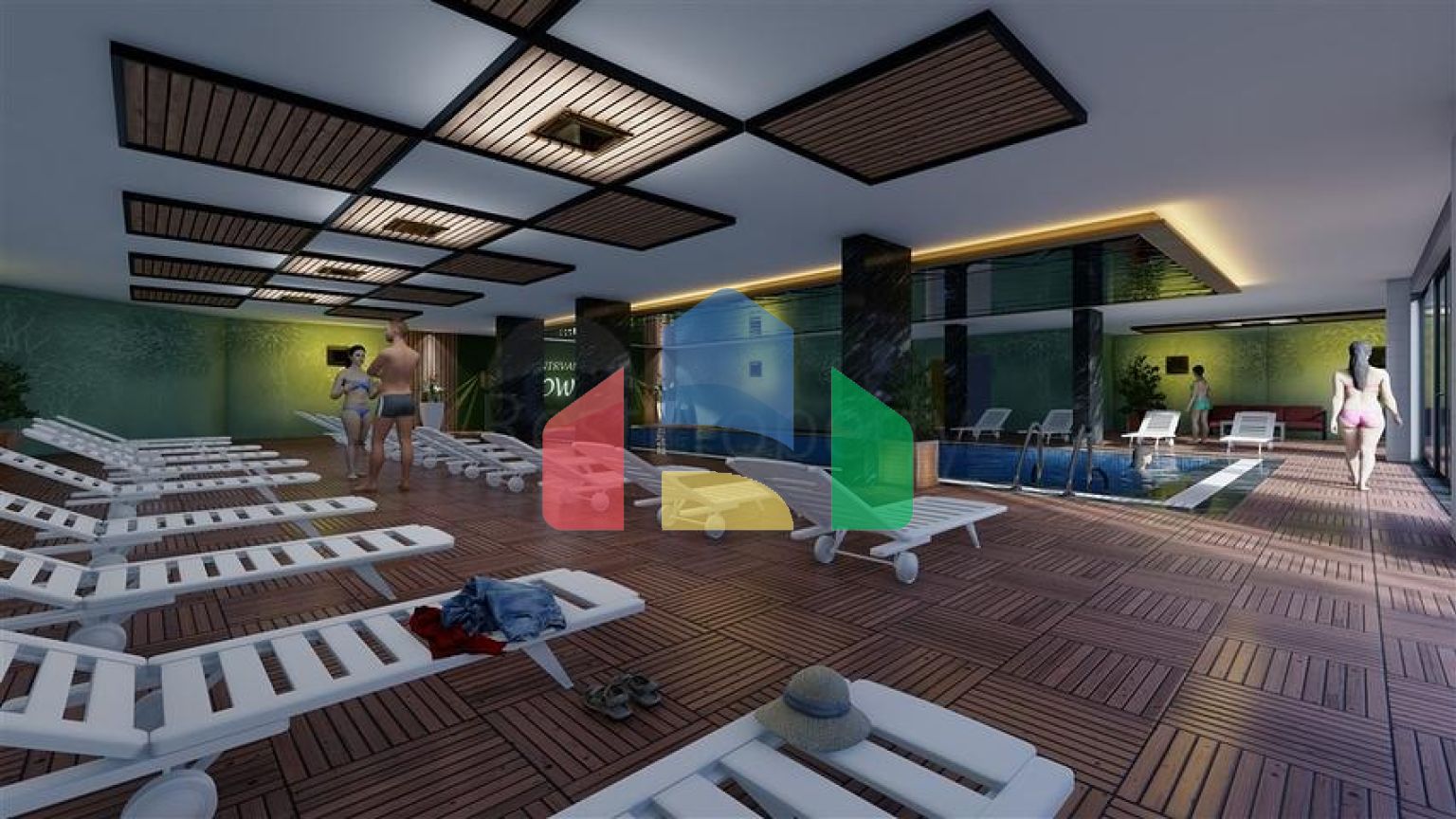 Квартира 2 + 1 в споруджуваному комплексі в районі Окурджалар