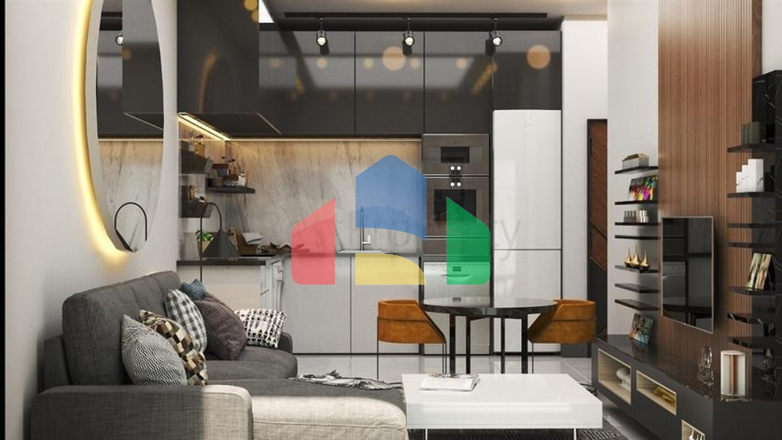 Квартира 1+1 в пішій доступності до моря в районі Окурджалар