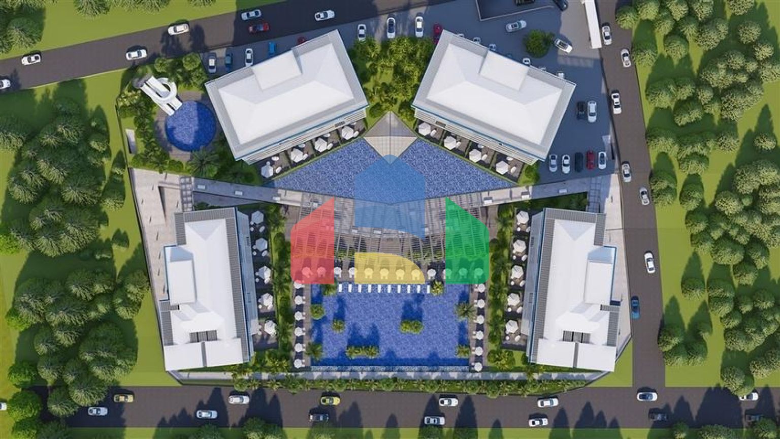 Новый красивый комплекс люкс класса в Окуджаларе