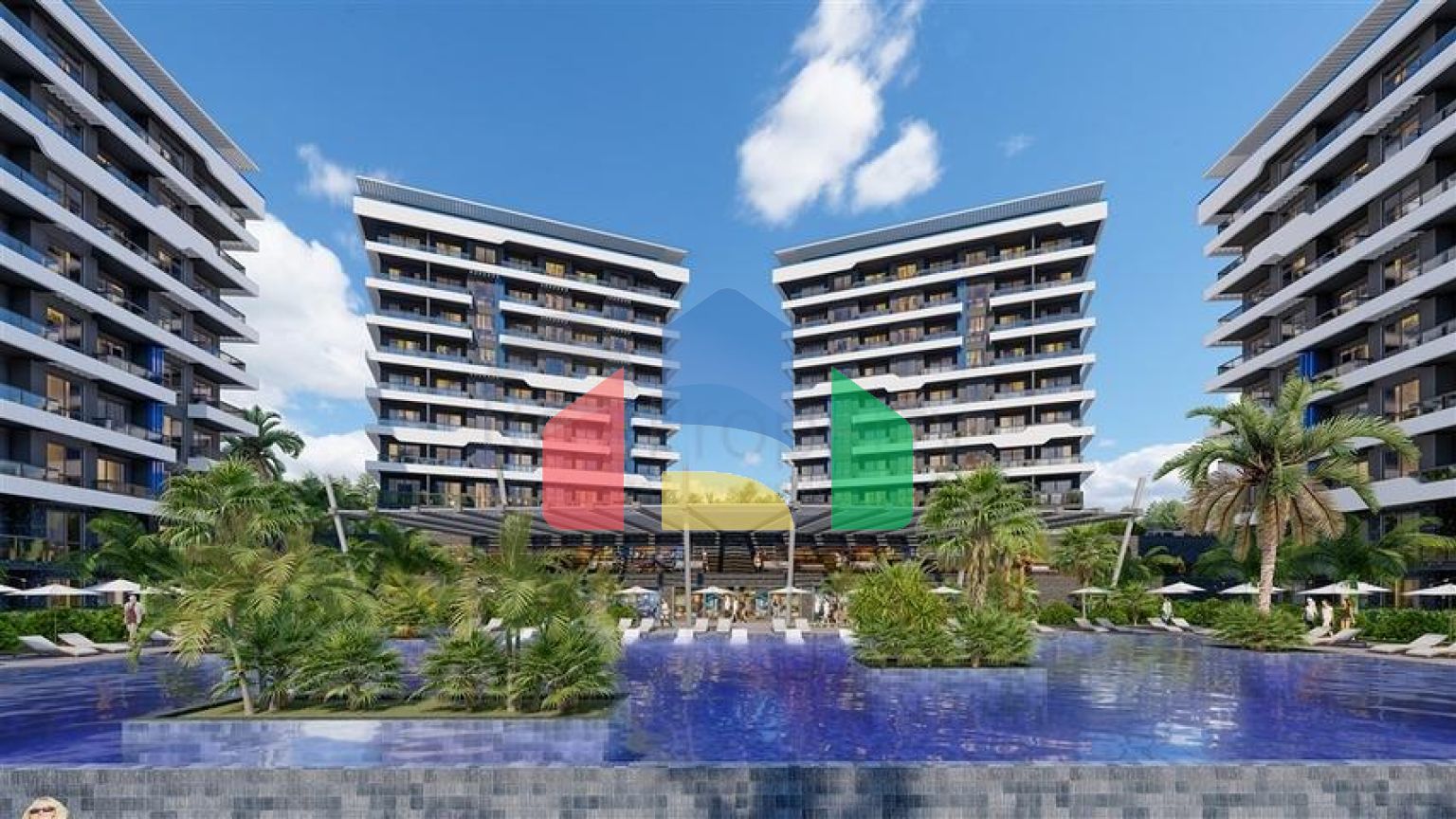 Новый красивый комплекс люкс класса в Окуджаларе