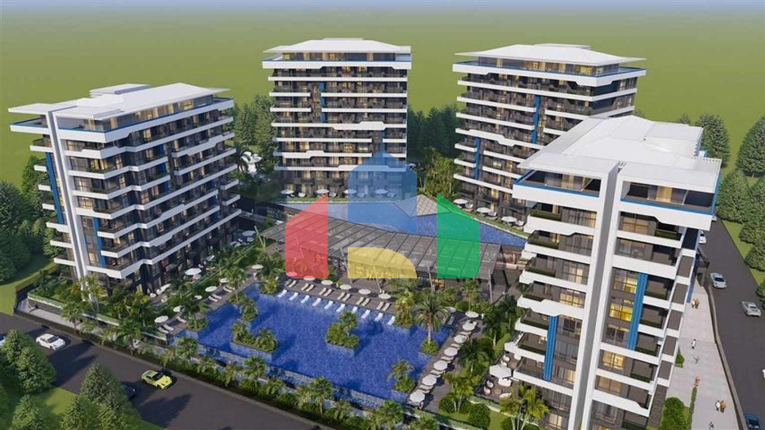 Новый красивый комплекс люкс класса в Окуджаларе