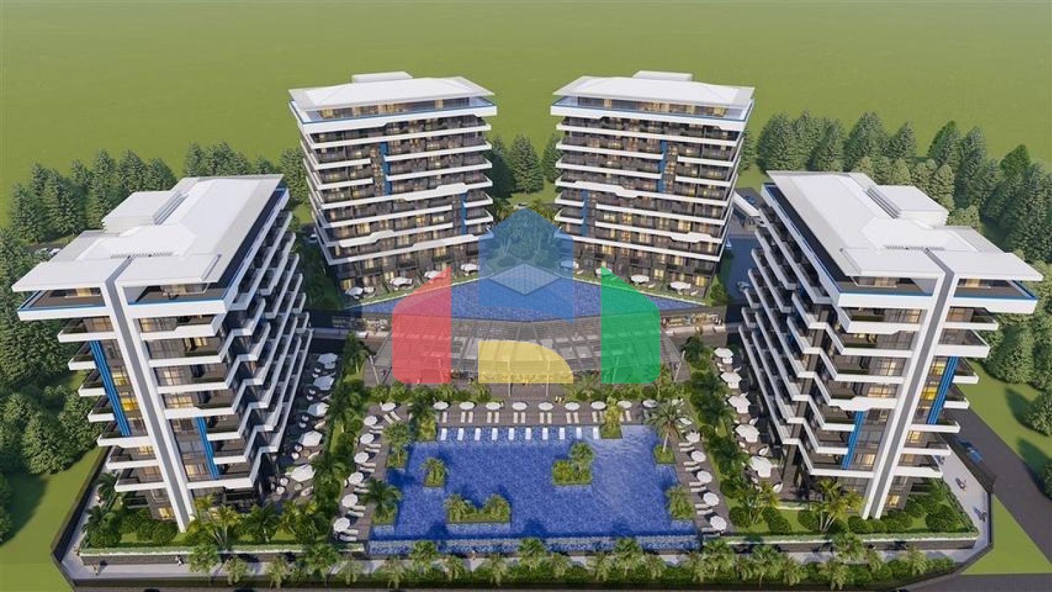 Новый красивый комплекс люкс класса в Окуджаларе