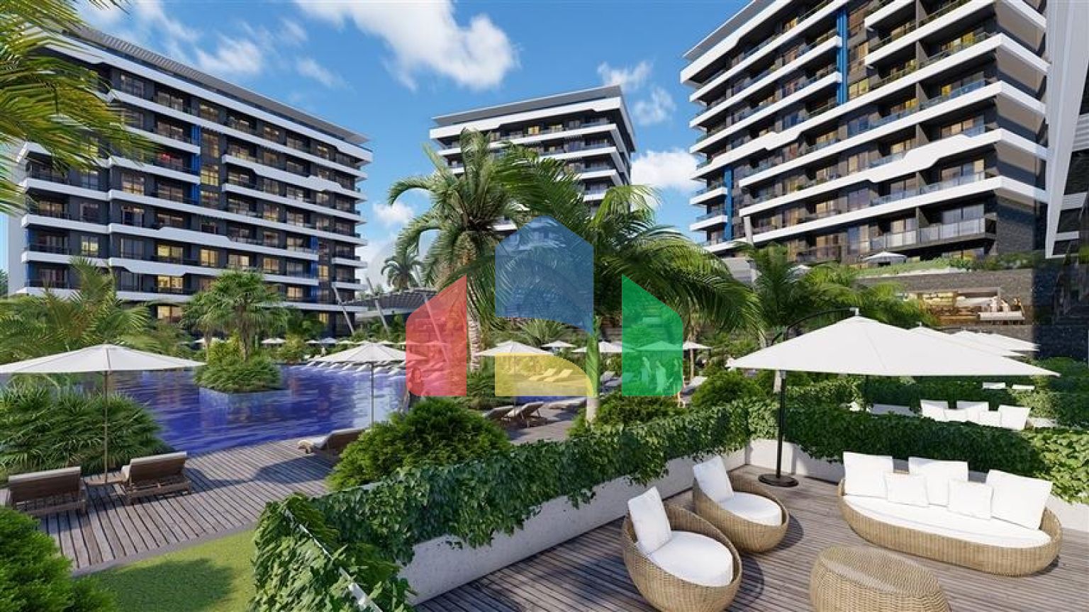 Новый красивый комплекс люкс класса в Окуджаларе