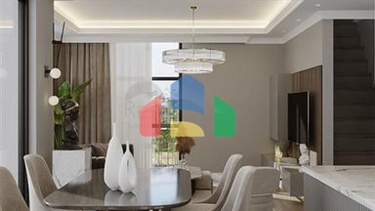 Вилла 3+1 с джакузи на крыше в 250 м от моря