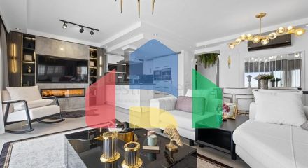 Пентхаус 4+1 с дизайнерским ремонтом и шикарным видом на море