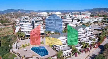 Luxury apartment with sea view and full infrastructure in the heart of Konakli