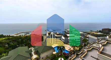 Luxury apartment with sea view and full infrastructure in the heart of Konakli
