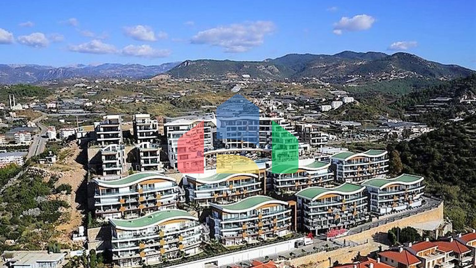 Розкішні апартаменти 1 + 1 в Конакли