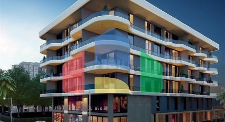 Apartments in a new residential complex 50 m from the beach in Kargicak district