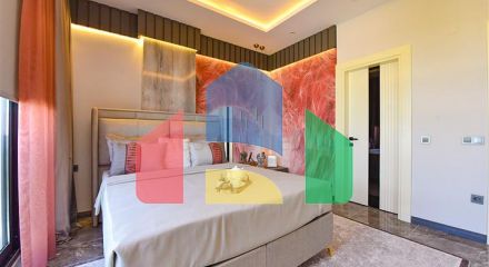 4+1 villa with modern design in the picturesque Kargicak area