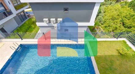 Вилла 4+1 с современным дизайном в живописном районе Каргыджак