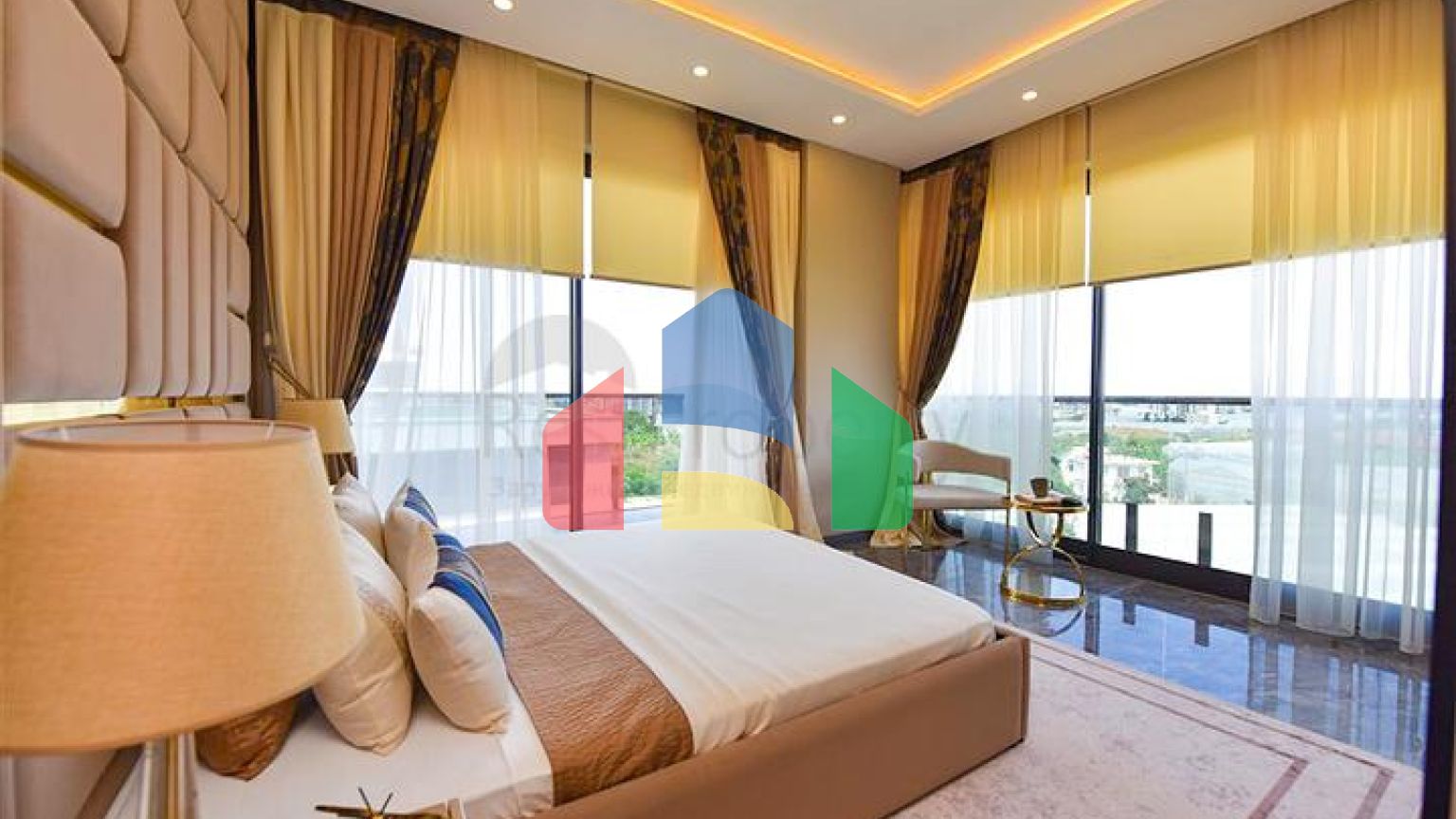 Вилла 4+1 с современным дизайном в живописном районе Каргыджак