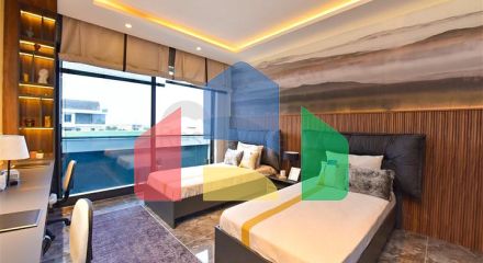 Вилла 4+1 с современным дизайном в живописном районе Каргыджак