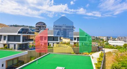 Вилла 4+1 с современным дизайном в живописном районе Каргыджак