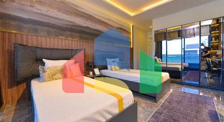 Вилла 4+1 с современным дизайном в живописном районе Каргыджак