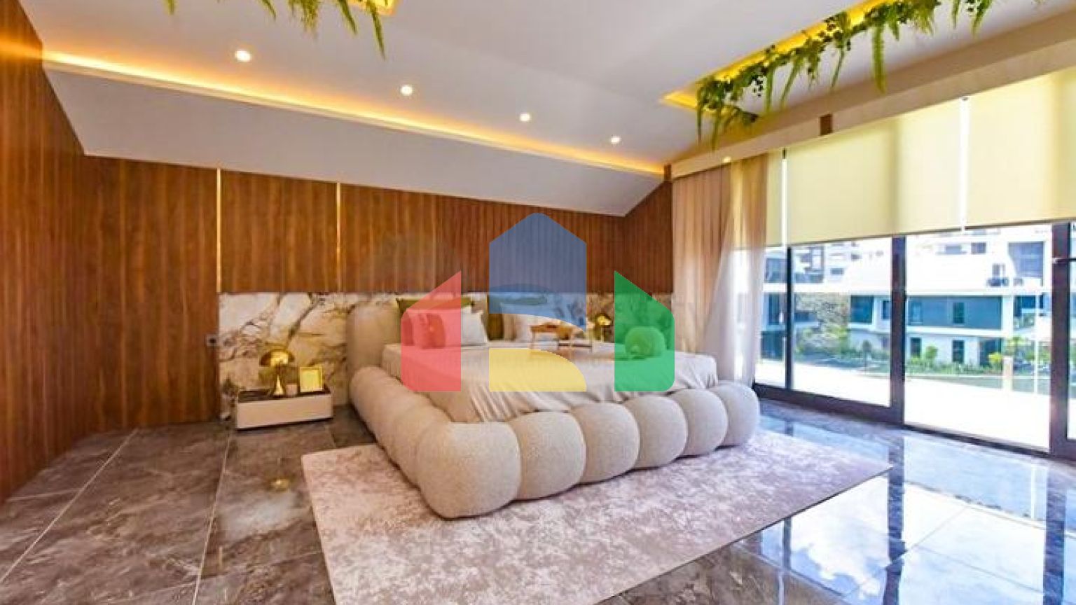 Вилла 4+1 с современным дизайном в живописном районе Каргыджак