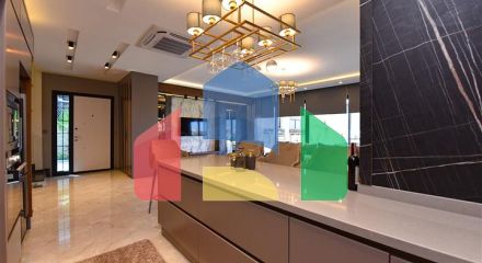 Вилла 4+1 с современным дизайном в живописном районе Каргыджак