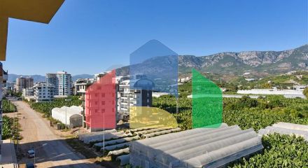 Пентхаус 3+1 с открытым видом на горы в районе Каргыджак