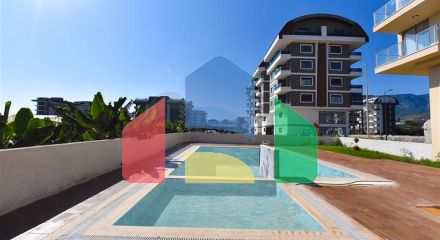 Пентхаус 3+1 с открытым видом на горы в районе Каргыджак