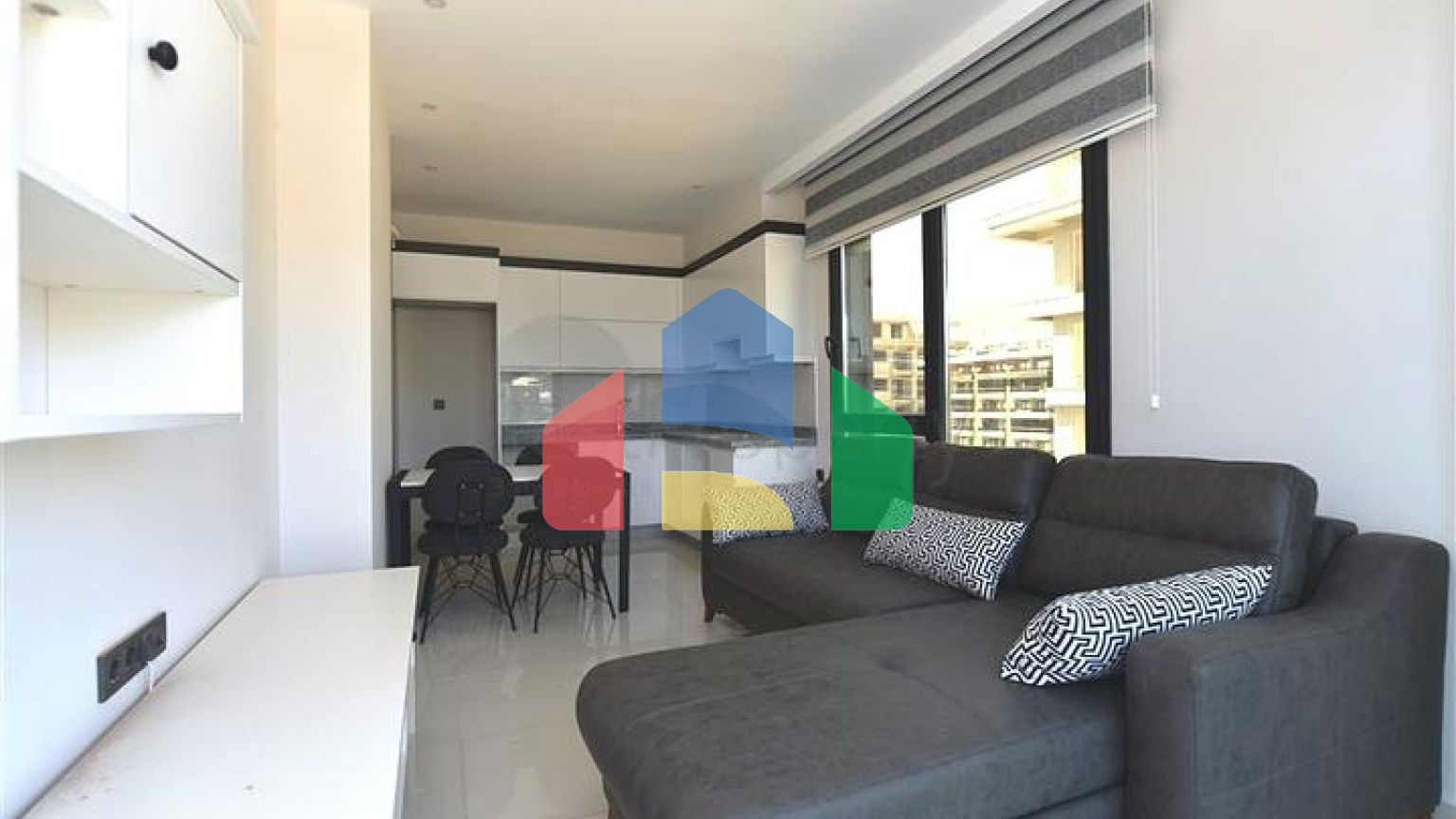 Квартира 1+1 в 200 м от пляжа в районе Каргыджак